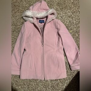 Women's Pink Hooded Jacket